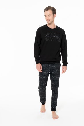 U.S.POLO ASSN. Pánský domácí komplet 18968 černý